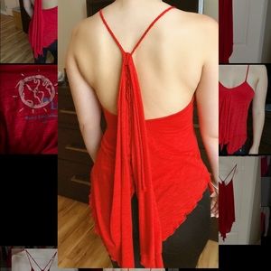 Blue Life red tank top